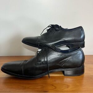 Mens Cole Haan Size 12 M Black Leather Dress Oxfords Lace-Up